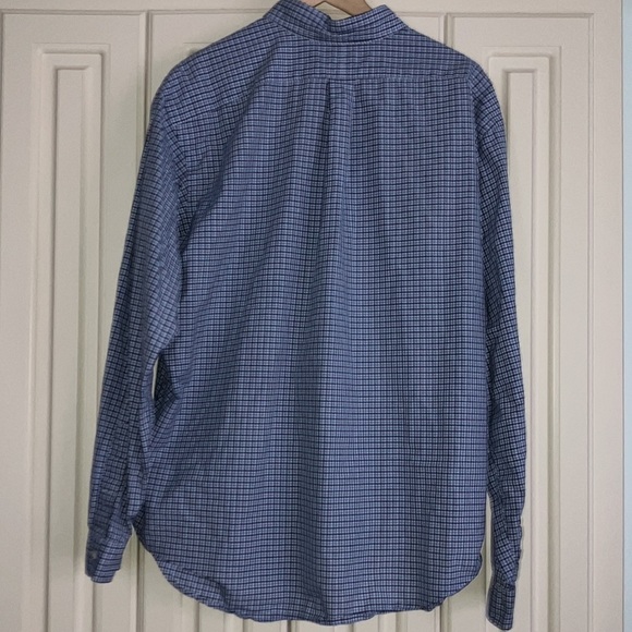 Ralph Lauren XXL Blue Classic Fit Long-Sleeved Plaid Button Down Shirt - Picture 3 of 6